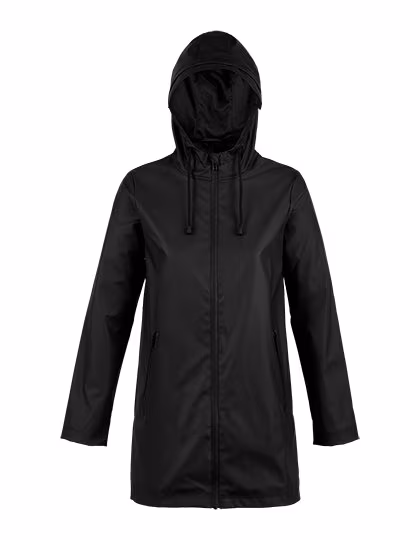 NEOBLU Parka femme imperméable avec capuche, Deep Black S, NB3175