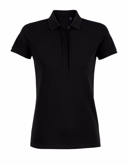 NEOBLU Piqué Polo Shirt with Concealed Button Placket, Deep Black S, NB3189