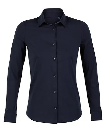 NEOBLU Langärmliges Jersey-Shirt mit italienischem Kragen, Night 3XL, NB3199