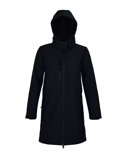 NEOBLU Langer Softshell-Mantel Achille mit Fleece, Deep Black S, NB3794