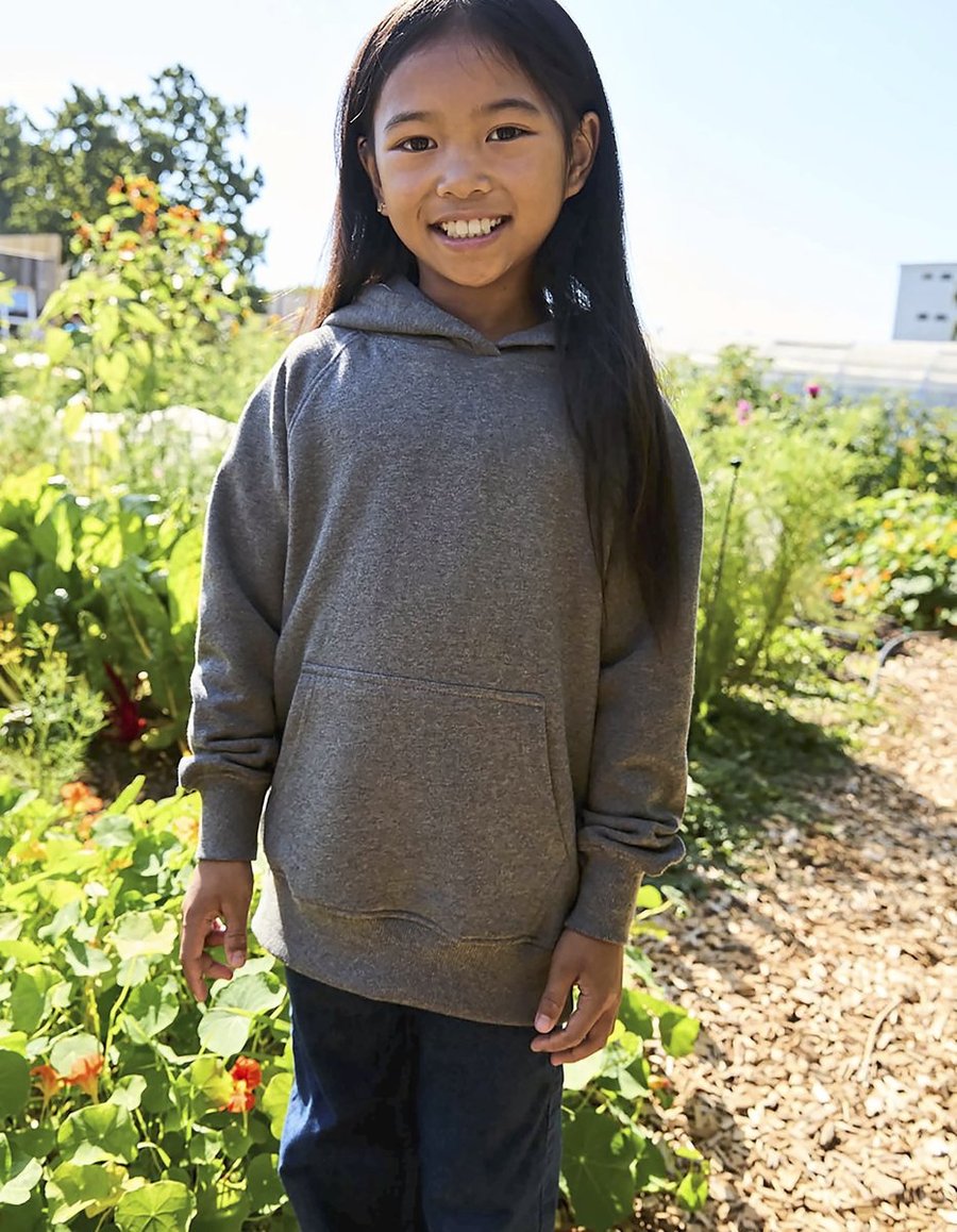 Neutral Hoodie aus Bio-Baumwolle mit Kapuze für Kinder, Red 152/158, NE13101