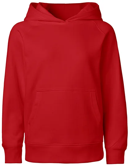 Neutral Hoodie aus Bio-Baumwolle mit Kapuze für Kinder, Red 104/110, NE13101