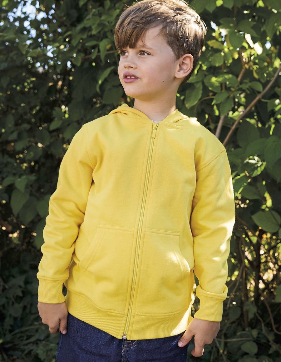 Neutral Fairtrade Kinder Zip Hoodie Bio-Baumwolle, Red 152/158, NE13301