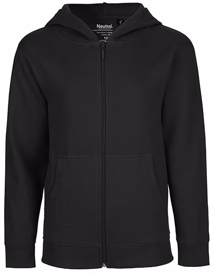 Neutral Fairtrade Kids Zip Hoodie Organic Cotton, Red 152/158, NE13301