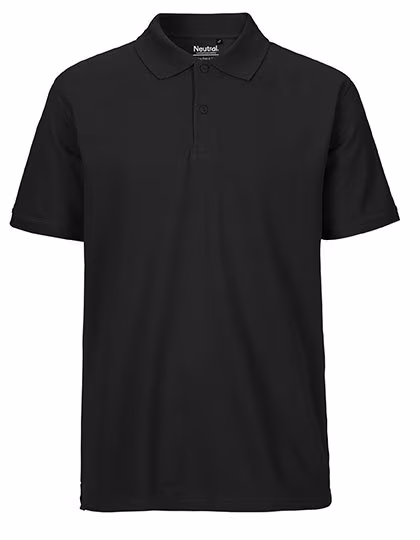 Neutral Polo Classic en Coton biologique pour hommes, Black XS, NE20080