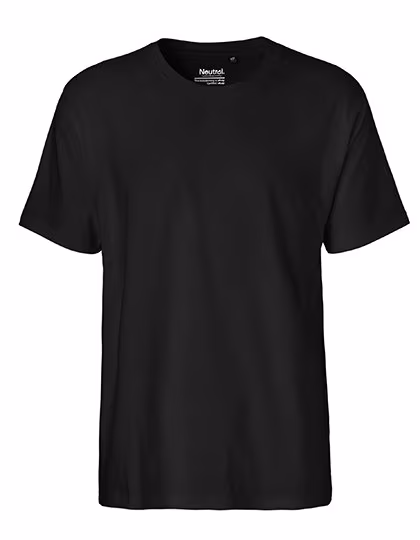 Neutral Classic T-Shirt made of Organic Cotton for Men, Black XL, NE60001