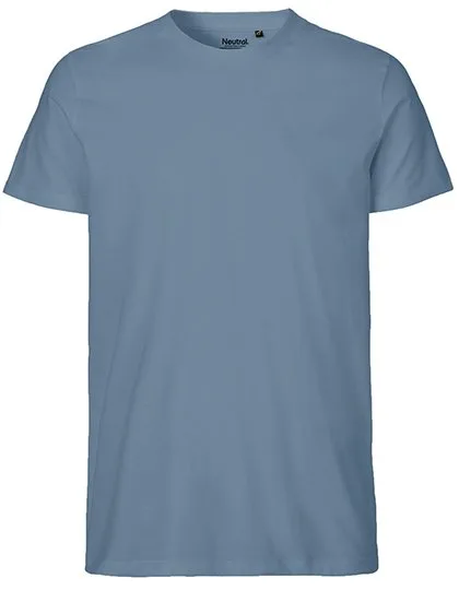 Neutral T-Shirt aus Bio-Baumwolle für Herren, Dusty Indigo L, NE61001