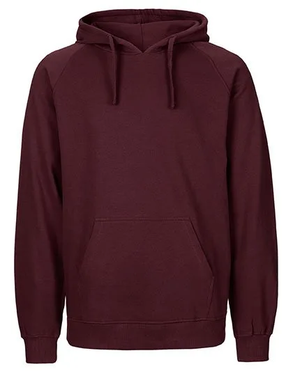 Neutral Sustainable Men's Hoodie with Hood, Bordeaux M, NE63101