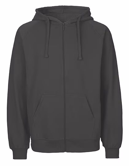Neutral Fairtrade Zip Hoodie aus Bio-Baumwolle, Charcoal L, NE63301