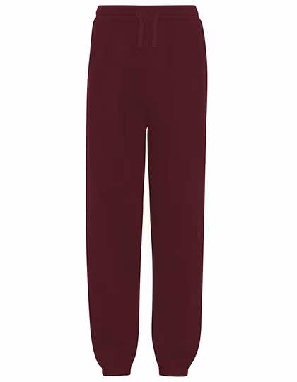 Neutral Pantaloni Felpati Fairtrade con Polsini Elastici, Bordeaux 3XL, NE74003