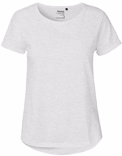 Neutral Sustainable Women's T-Shirt with Roll-Up Sleeves, Bordeaux XXL, NE80012