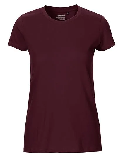 Neutral T-Shirt aus Bio-Baumwolle für Damen, Bordeaux XS, NE81001