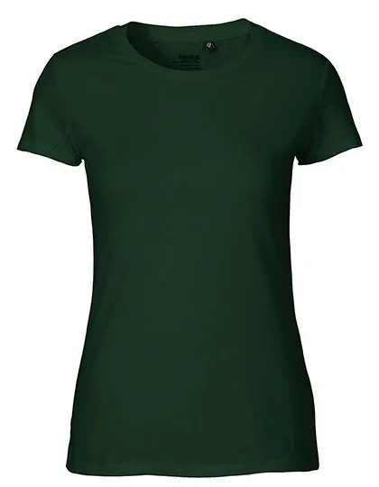 Neutral T-Shirt aus Bio-Baumwolle für Damen, Bottle Green XL, NE81001