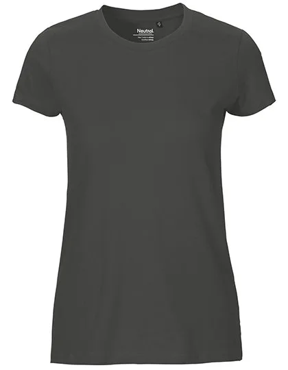 Neutral T-Shirt aus Bio-Baumwolle für Damen, Charcoal M, NE81001