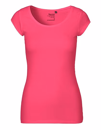 Neutral Fairtrade Damen Rundhals T-Shirt Bio-Baumwolle, Pink XXL, NE81010