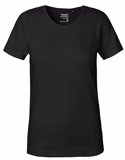 Neutral Interlock T-Shirt aus Bio-Baumwolle für Damen, Black XS, NE81029