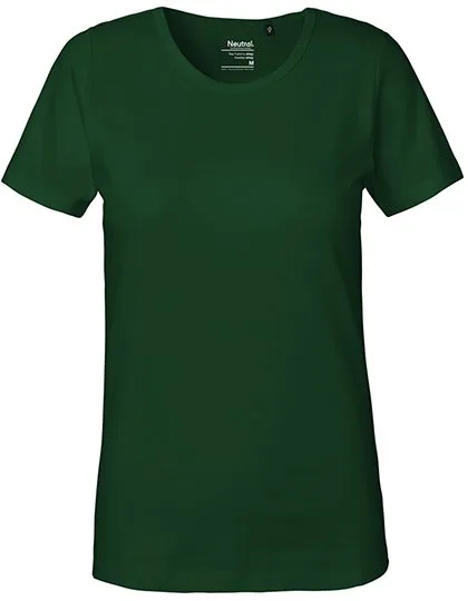 Neutral Interlock T-Shirt aus Bio-Baumwolle für Damen, Bottle Green M, NE81029