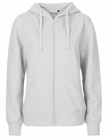 Neutral Felpa con Cappuccio e Zip in Cotone Biologico da Donna, Bordeaux S, NE83301