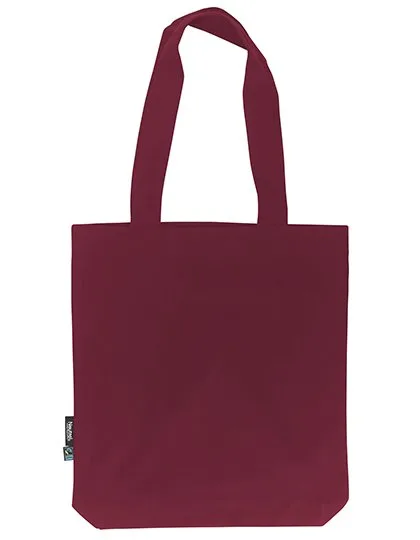 Neutral Twill Tasche aus Bio-Baumwolle 38x42 cm in, Bordeaux 38 x 42 x 7 cm, NE90003