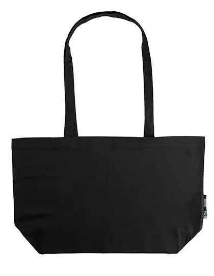 Neutral Fairtrade Baumwoll Shopping-Tasche mit Boden, Black 51 x 32 x 14 cm, NE90015