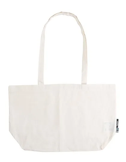 Neutral Fairtrade Cotton Shopping Bag with Gusset, Nature 51 x 32 x 14 cm, NE90015