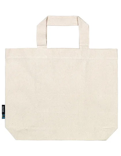 Neutral Fairtrade Panama Bag made of Organic Cotton, Nature 48 x 44 cm, NE90051
