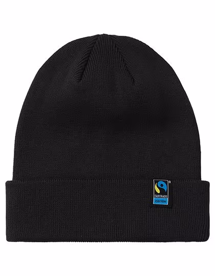 Neutral Klassische Beanie aus Bio-Baumwolle, Black One Size, NE93055