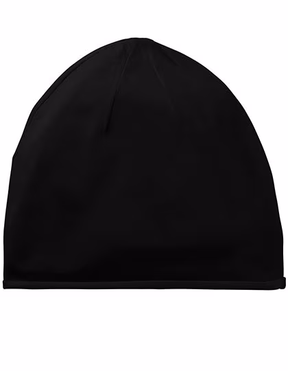 Neutral Fairtrade Organic Cotton Beanie made of Single Jersey, Black One Size, NEK93050