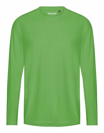 Neutral Recyceltes Langarm-T-Shirt mit Schnelltrocknung, Lime S, NER61050
