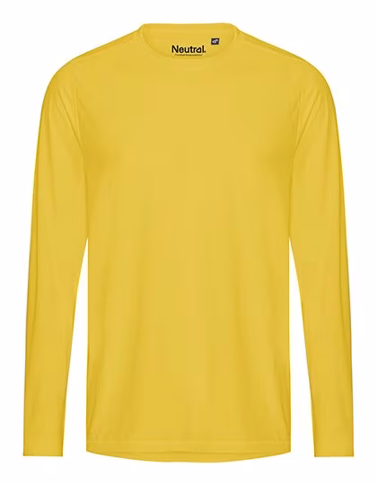 Neutral Recycled Long Sleeve T-Shirt with Quick-Dry, Yellow S, NER61050