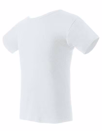 Nath T-Shirt with Ribbed Collar, White M, NH140