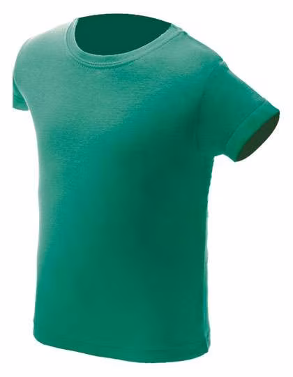Nath T-Shirt mit Ripp-Kragen für Kinder, Green 5/6, NH140K