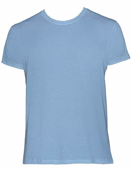Nath T-Shirt with Ribbed Collar for Kids, Sky 7/8, NH140K