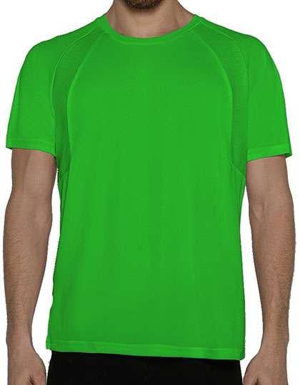 Nath Atmungsaktives Herren Sport T-Shirt, Apple Green Fluor XS, NH250