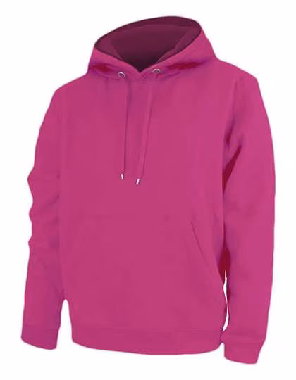 Nath Hoodie mit doppellagiger Kapuze und Kangurutasche, Fuchsia Fluor M, NH421