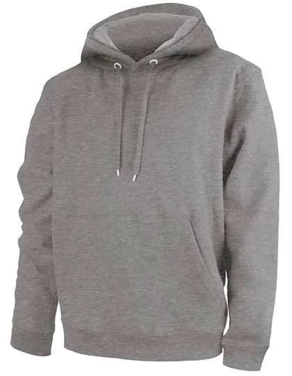 Nath Hoodie mit doppellagiger Kapuze und Kangurutasche, Grey Melange M, NH421