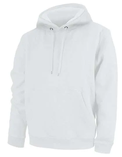 Nath Hoodie mit doppellagiger Kapuze und Kangurutasche, White XXL, NH421