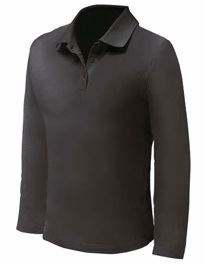 Nath Polo à manches longues en Coton micro-piqué, Deep Navy M, NH541