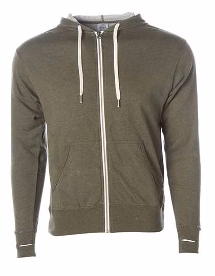 Independent Sweat zippé à capuche midweight French Terry 2023, Olive Heather XXL, NP354