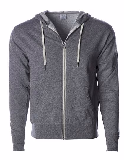 Independent Midweight French Terry Zip Hoodie 2023, Salt-N-Pepper M, NP354