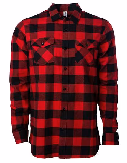 Independent Karomuster Flanellhemd mit Fronttaschen, Red/Black XL, NP500