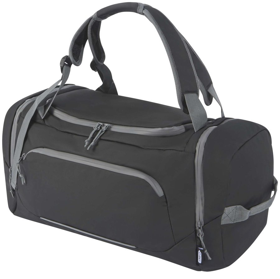 L-merch Vielseitiger Duffel Rucksack 2-in-1, Solid Black 47 x 29 x 28 cm, NT0046