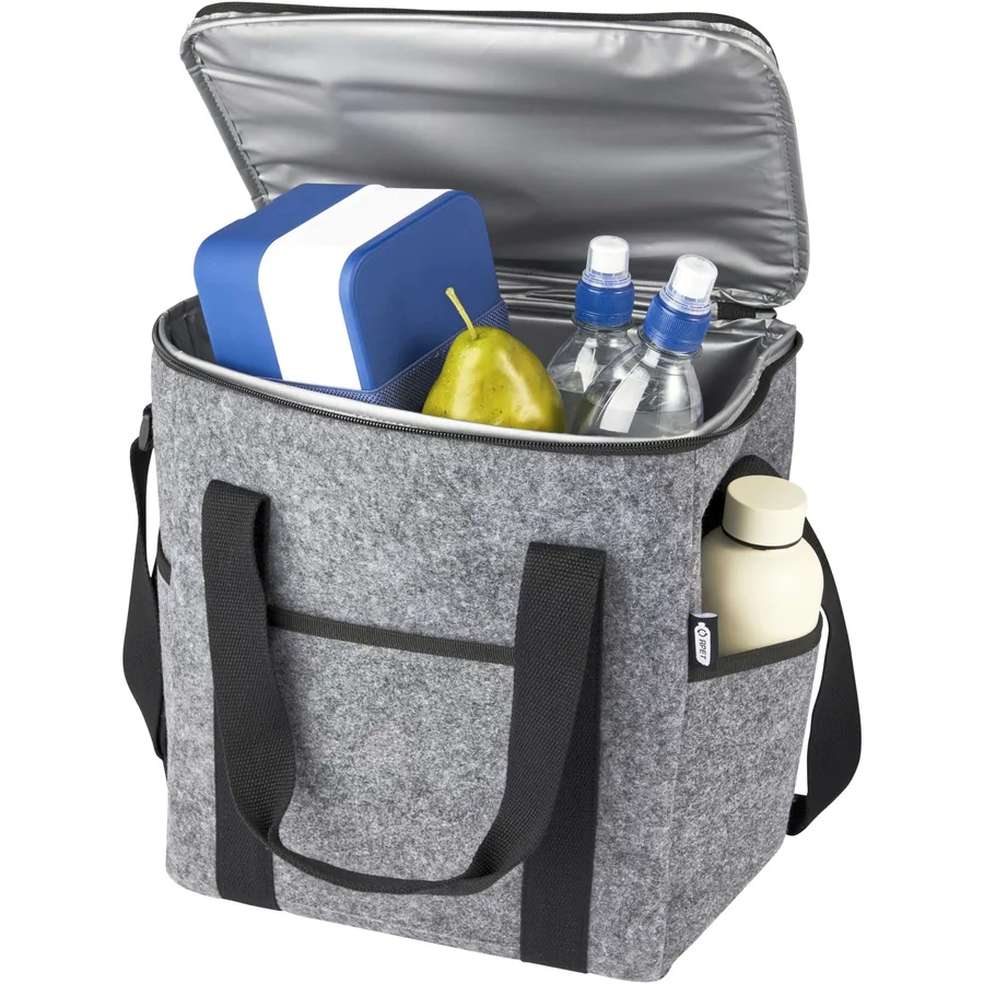 L-merch Felt Cooler Bag for 6 Bottles, Medium Grey 31 x 33 x 21 cm, NT0667