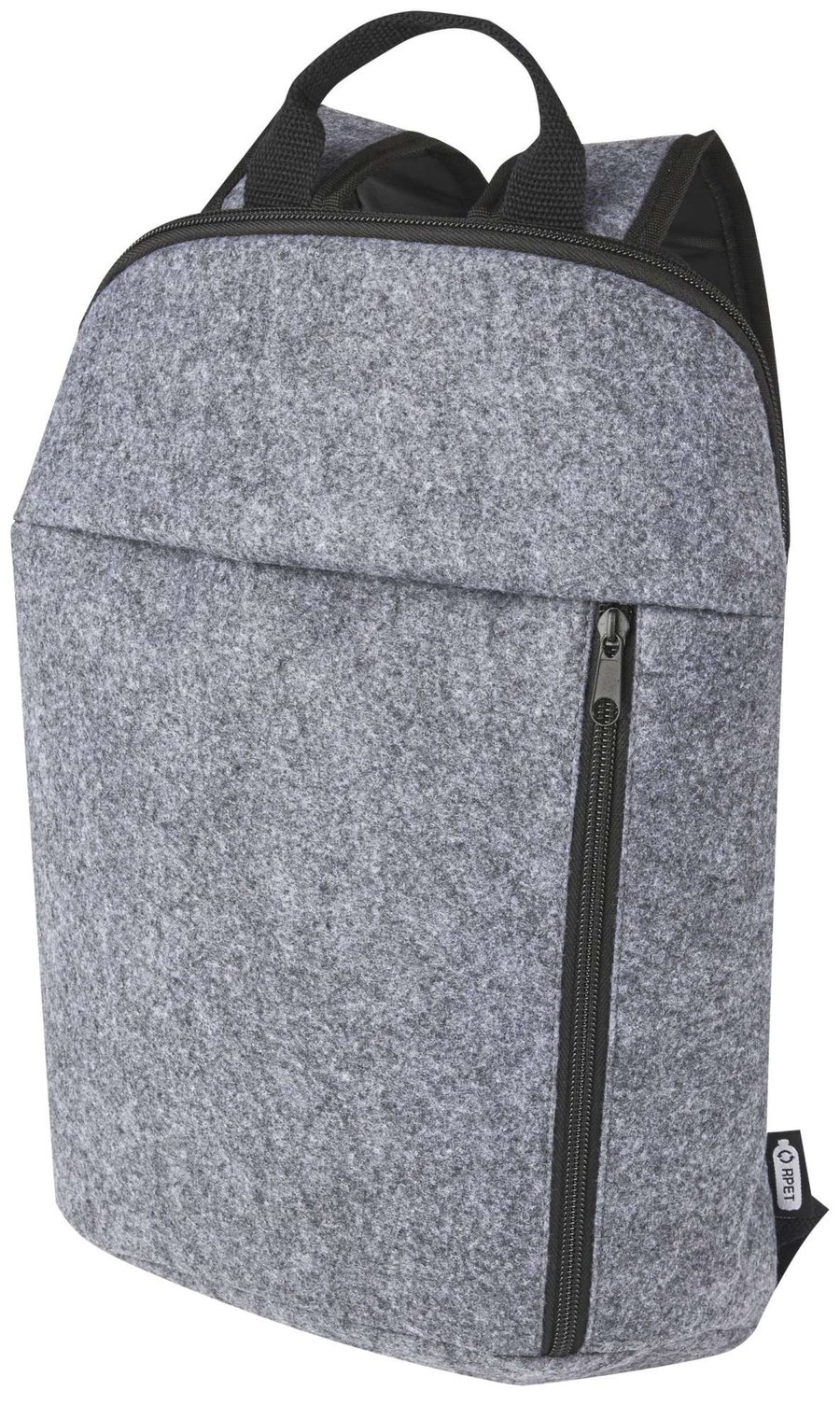 L-merch Filz Kühlrucksack 7L mit Isolierung, Medium Grey 24,5 x 40 x 12,5 cm, NT0742