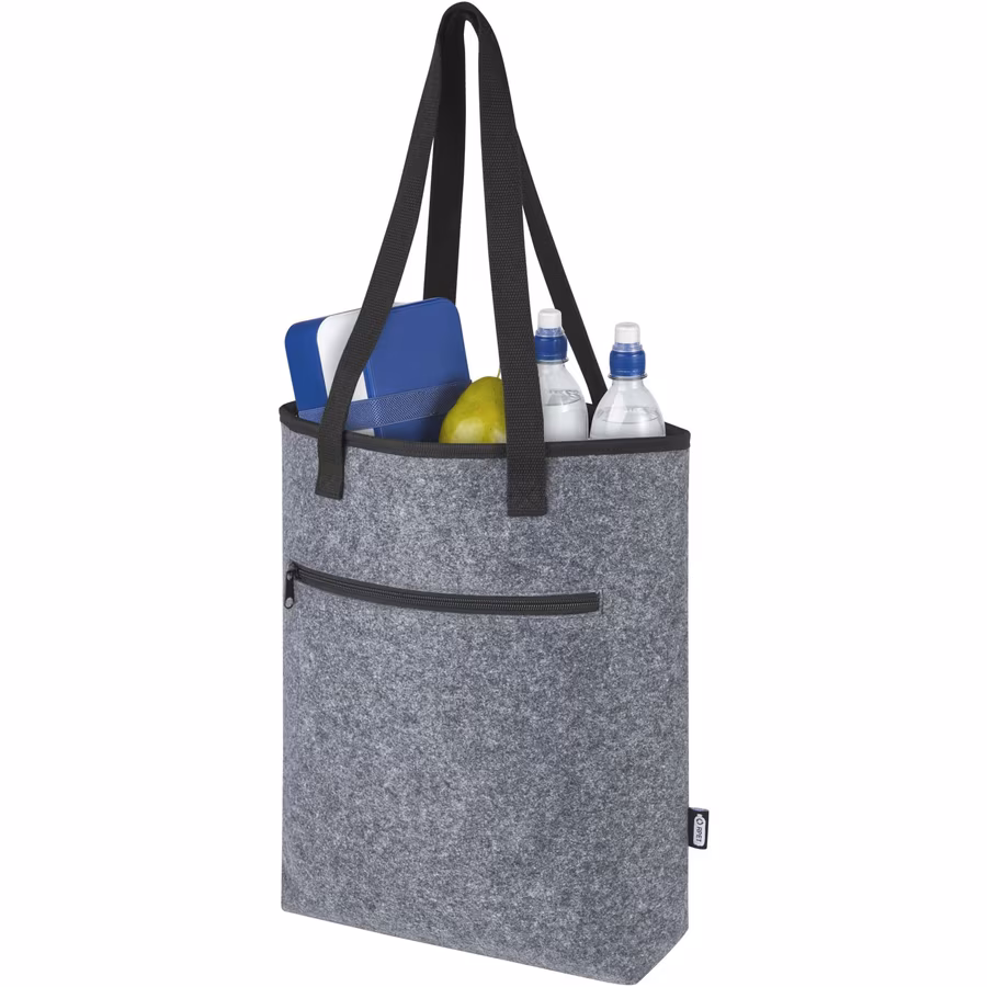L-merch Felt Cooler Bag 12L mit Isolierung, Medium Grey 40 x 40 x 11 cm, NT0743