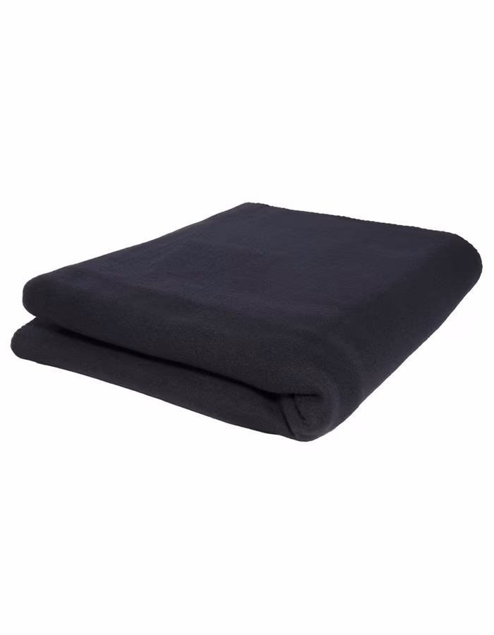 L-merch Fleece Decke 150x120 cm Schwarz/Navy, Navy 150 x 120 cm, NT1562