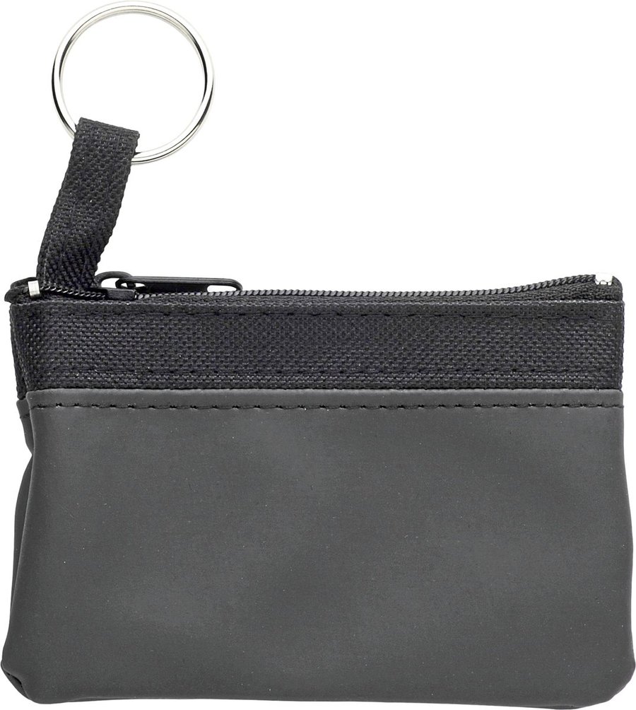 L-merch Schlüsseletui Zip aus 600D Nylon, Black 11 x 7.8 x 1 cm, NT2758