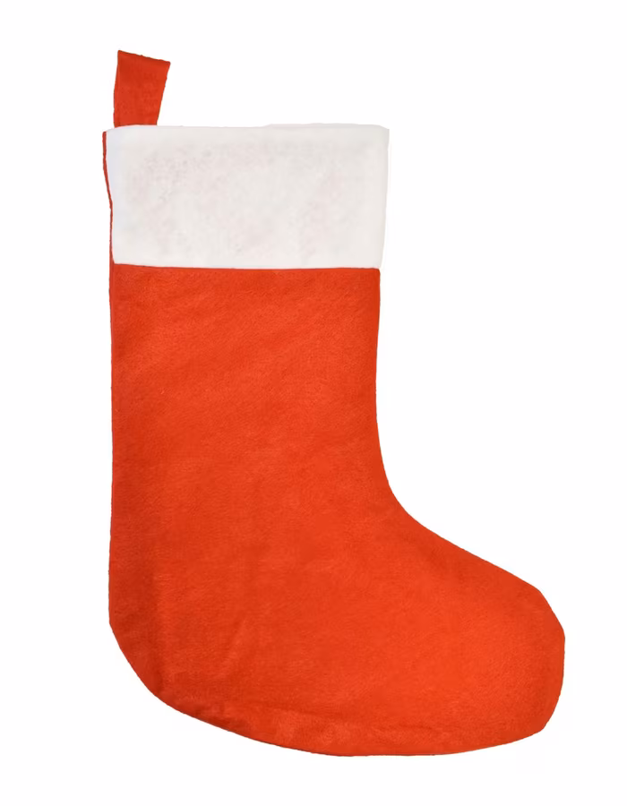 L-merch Weihnachtsstrumpf rot aus Polyester in, Red/White One Size, NT4017