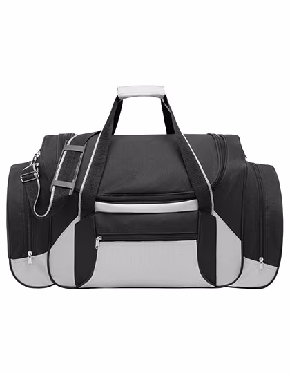 L-merch Travel Bag Iceland with Detachable Shoulder Strap, Black/Light Grey 60 x 33 x 29 cm, NT415