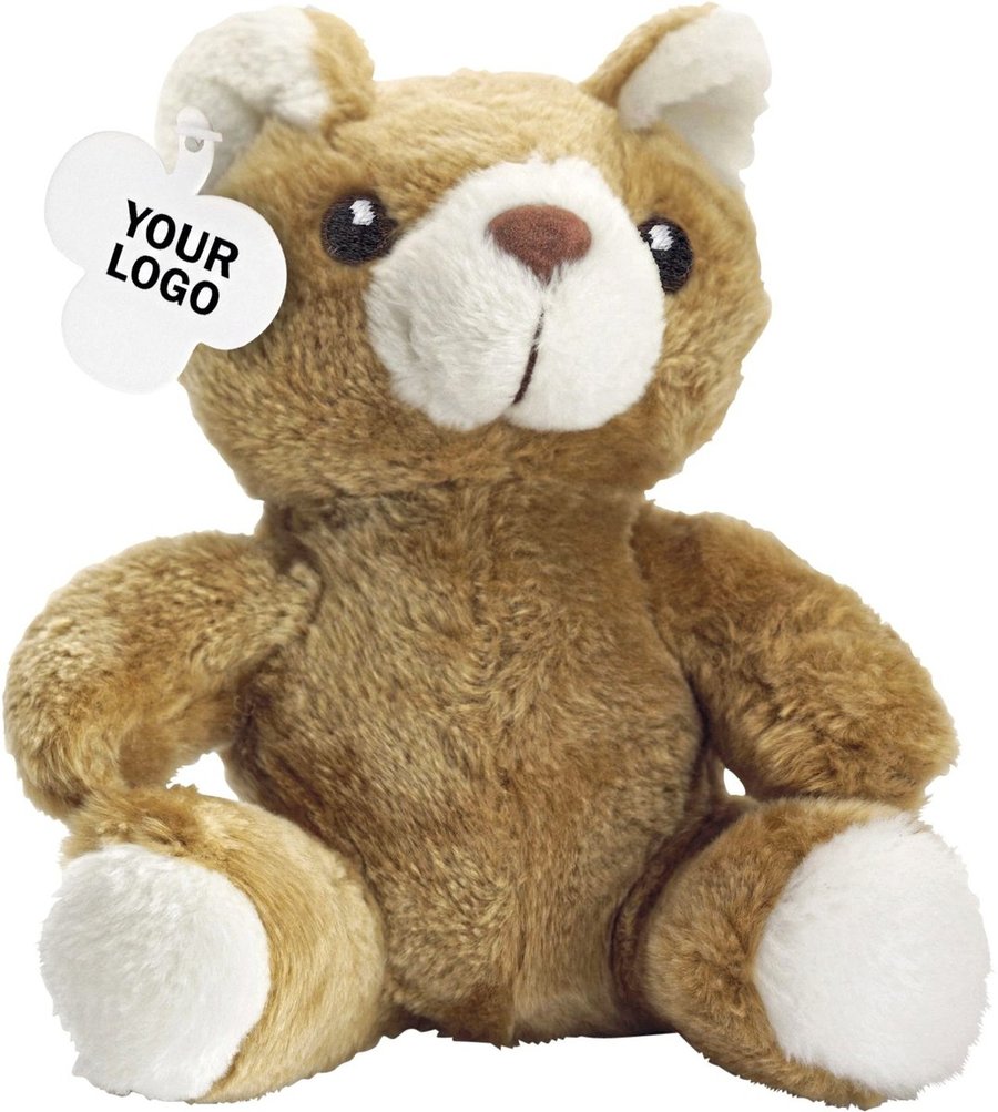 L-merch Orsacchiotto di peluche Barney, 19,5 cm, Brown 19.5 x 19.5 x 15 cm, NT5012